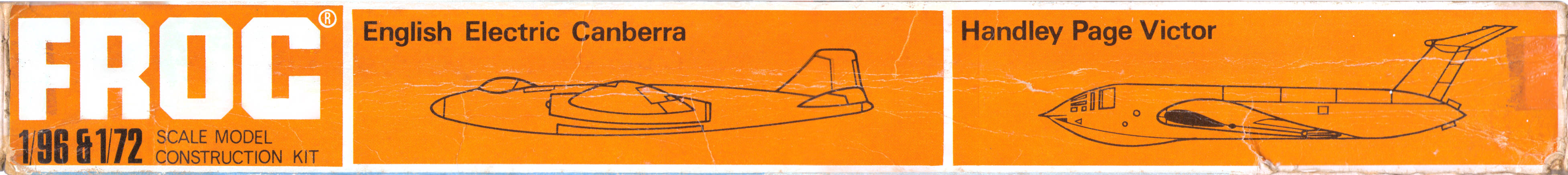 Боковая сторона коробки FROG F354 AVRO Vulcan, Tri-ang Pedigree (N.Z.) Ltd., 1969-70